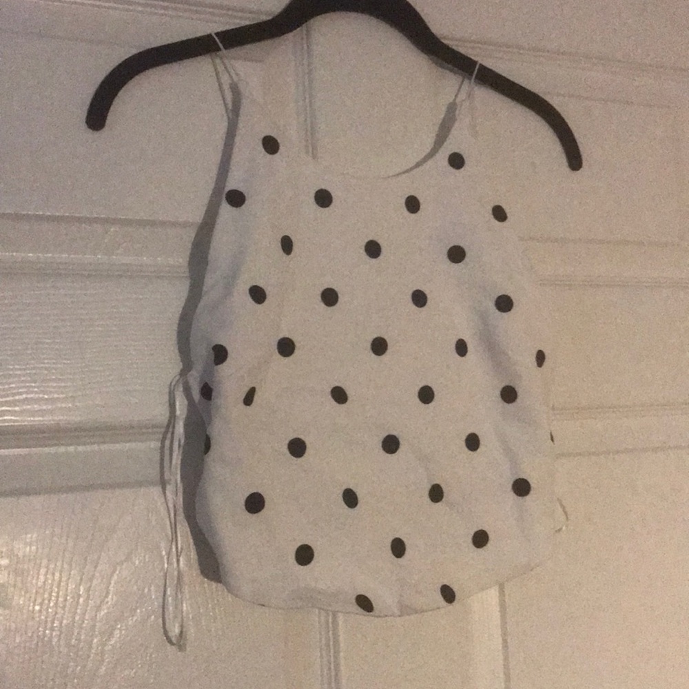 Polka dot crop top